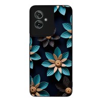 Θήκη Sonique 3D Flower Series για Motorola Moto G55 5G Γαλάζιο