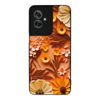 Θήκη Sonique 3D Flower Series για Motorola Moto G55 5G Πορτοκαλί