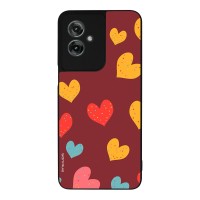 Θήκη Sonique Heart Series για Motorola Moto G55 5G Μπορντώ