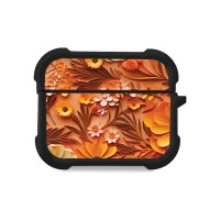 Θήκη Σιλικόνης Sonique 3D Flower Series για AirPods Pro 3 Πορτοκαλί