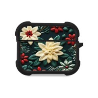 Θήκη Σιλικόνης Sonique 3D Flower Series για AirPods Pro 3 Πράσινο