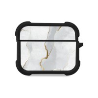 Θήκη Σιλικόνης Marble Series για AirPods Pro 3 Λευκό 01