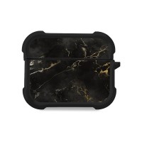 Θήκη Σιλικόνης Marble Series για AirPods Pro 3 Μαύρο 01