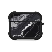 Θήκη Σιλικόνης Marble Series για AirPods Pro 3 Μαύρο 02