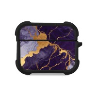 Θήκη Σιλικόνης Marble Series για AirPods Pro 3 Μωβ
