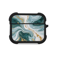 Θήκη Σιλικόνης Marble Series για AirPods Pro 3 Πράσινο 01