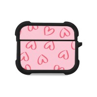 Θήκη Σιλικόνης Sonique Heart Series για AirPods Pro 3 Ροζ