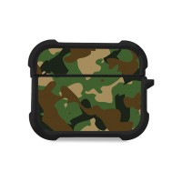 Θήκη Σιλικόνης Sonique Camouflage Army Series για AirPods Pro 3 Πράσινο