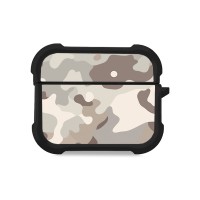 Θήκη Σιλικόνης Sonique Camouflage Army Series για AirPods Pro 3 Μπεζ