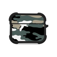 Θήκη Σιλικόνης Sonique Camouflage Army Series για AirPods Pro 3 Χακί