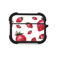 Θήκη Σιλικόνης Sonique Fruit Series για AirPods Pro 3 Φράουλα 01