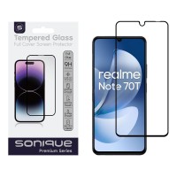 Hardy Glass Sonique Premium Series HD Full Cover 9H Realme Note 70T 4G Μαύρο