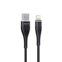 Καλώδιο Havit CB705 USB 2.0 σε Lightning 1Μ Μαύρο