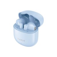 Ακουστικά Bluetooth Havit TW976 με Θήκη Φόρτισης Μπλέ