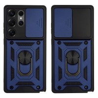 Θήκη Ring Armor CamPro Sonique για Samsung Galaxy S25 Ultra Μπλέ