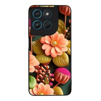 Θήκη Sonique 3D Flower Series για Motorola Moto G57 Power 5G / Moto G67 Power 5G Σομόν