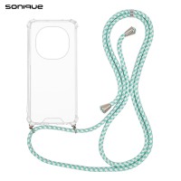 Θήκη Σιλικόνης με Κορδόνι Sonique Armor Clear Xiaomi Redmi Note 15 Pro 5G Rainbow Βεραμάν