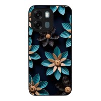 Θήκη Sonique 3D Flower Series για Oppo A6 4G / Oppo A6x 4G / Oppo A6x 5G Γαλάζιο