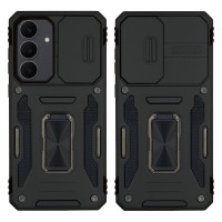 Θήκη Ring Armor CamShield Sonique για Samsung Galaxy S25 FE Μαύρο