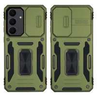 Θήκη Ring Armor CamShield Sonique για Samsung Galaxy S25 FE Χακί