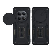 Θήκη Ring Armor CamShield Sonique για Xiaomi Redmi Note 15 4G / Redmi Note 15 5G / Poco M8 5G Μαύρο