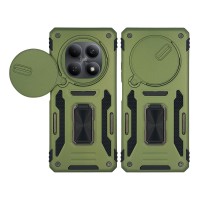 Θήκη Ring Armor CamShield Sonique για Xiaomi Redmi Note 15 4G / Redmi Note 15 5G / Poco M8 5G Χακί