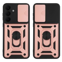 Θήκη Ring Armor CamPro Sonique για Samsung Galaxy S25 FE Ροζ Χρυσό