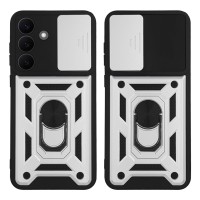Θήκη Ring Armor CamPro Sonique για Samsung Galaxy S26 Ασημί
