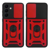 Θήκη Ring Armor CamPro Sonique για Samsung Galaxy S26 Plus Κόκκινο