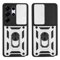 Θήκη Ring Armor CamPro Sonique για Samsung Galaxy S26 Ultra Ασημί