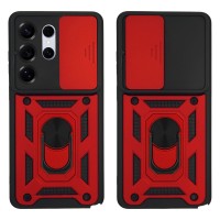 Θήκη Ring Armor CamPro Sonique για Samsung Galaxy S26 Ultra Κόκκινο