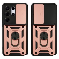 Θήκη Ring Armor CamPro Sonique για Samsung Galaxy S26 Ultra Ροζ Χρυσό