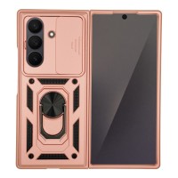 Θήκη Ring Armor CamPro Sonique για Samsung (Large Hole) Galaxy Z Fold 7 Ροζ Χρυσό