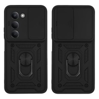 Θήκη Ring Armor CamPro Sonique για Xiaomi Redmi 15 4G / Redmi 15 5G Μαύρο