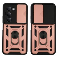 Θήκη Ring Armor CamPro Sonique για Xiaomi Redmi 15 4G / Redmi 15 5G Ροζ Χρυσό