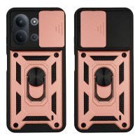 Θήκη Ring Armor CamPro Sonique για Xiaomi Redmi 15C 4G / Redmi 15C 5G / Poco C85 4G Ροζ Χρυσό