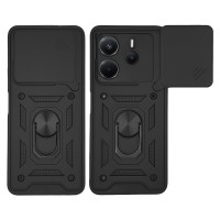 Θήκη Ring Armor CamPro Sonique για Xiaomi Redmi Note 14 4G (164.84mm) Μαύρο