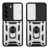 Θήκη Ring Armor CamPro Sonique Realme C71 4G Ασημί