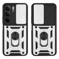 Θήκη Ring Armor CamPro Sonique Realme C75 4G Ασημί