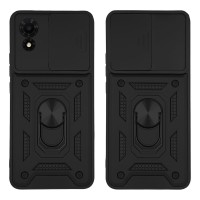 Θήκη Ring Armor CamPro Sonique TCL 501 4G Μαύρο