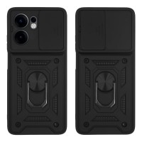 Θήκη Ring Armor CamPro Sonique για Oppo Oppo Reno13 F 5G / Oppo Reno13 FS 5G Μαύρο