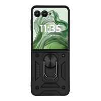 Θήκη Ring Armor CamPro Sonique για Motorola (Large Hole) Motorola Razr 50 Ultra Μαύρο