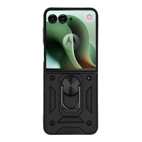 Θήκη Ring Armor CamPro Sonique για Motorola (Large Hole) Motorola Razr 60 Ultra Μαύρο