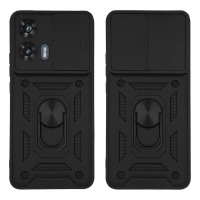 Θήκη Ring Armor CamPro Sonique για Motorola Edge 50 Fusion 5G Μαύρο