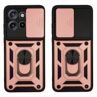 Θήκη Ring Armor CamPro Sonique για Motorola Edge 50 Neo 5G Ροζ Χρυσό