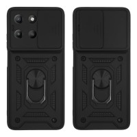 Θήκη Ring Armor CamPro Sonique για Motorola Moto G15 4G / Moto G15 Power Μαύρο
