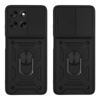 Θήκη Ring Armor CamPro Sonique για Motorola Moto G56 5G Μαύρο
