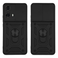 Θήκη Ring Armor CamPro Sonique για Motorola Moto G85 5G Μαύρο