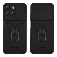 Θήκη Ring Armor CamPro Sonique για Motorola Moto G86 5G / Moto G86 5G Power Μαύρο