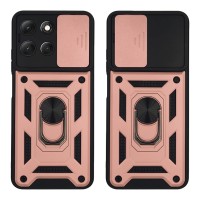 Θήκη Ring Armor CamPro Sonique για Motorola Moto G86 5G / Moto G86 5G Power Ροζ Χρυσό
